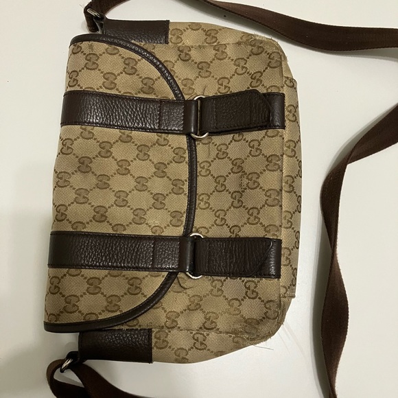 Gucci Bags Authentic Gucci G Messenger Bag Brown Authenticated